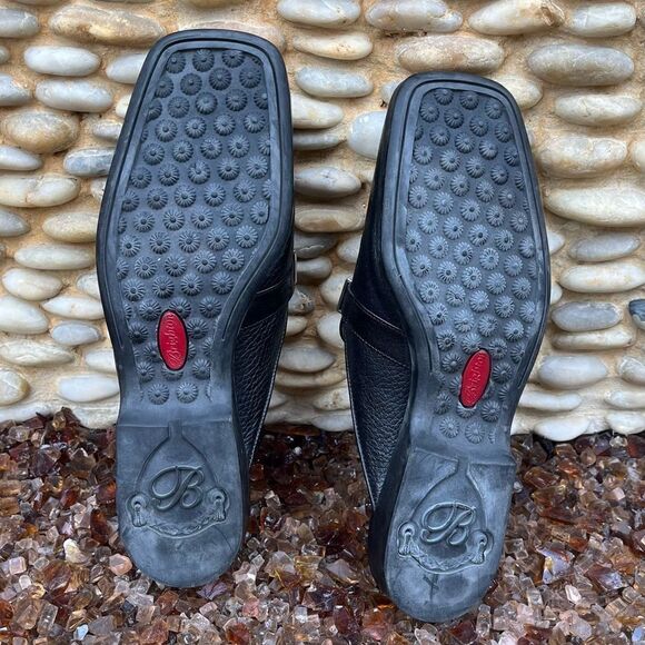 Brighton Lucy Black Lucy Slip On Loafers w/Western Beaded Strap. Size 7N Boho - Picture 7 of 9